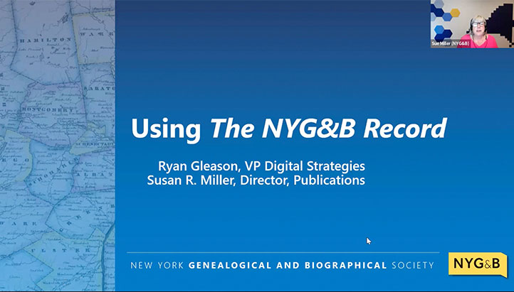 Close Up Cover The New York Genealogical and Biographical Record