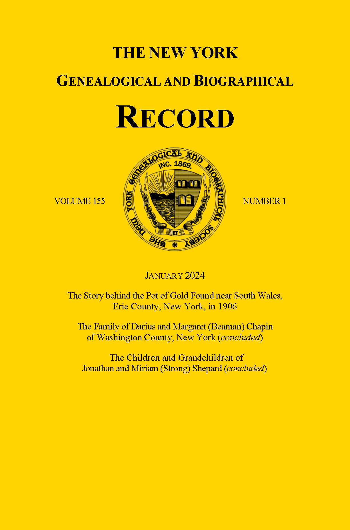 Cover of Jan. 2024 issue of the Record