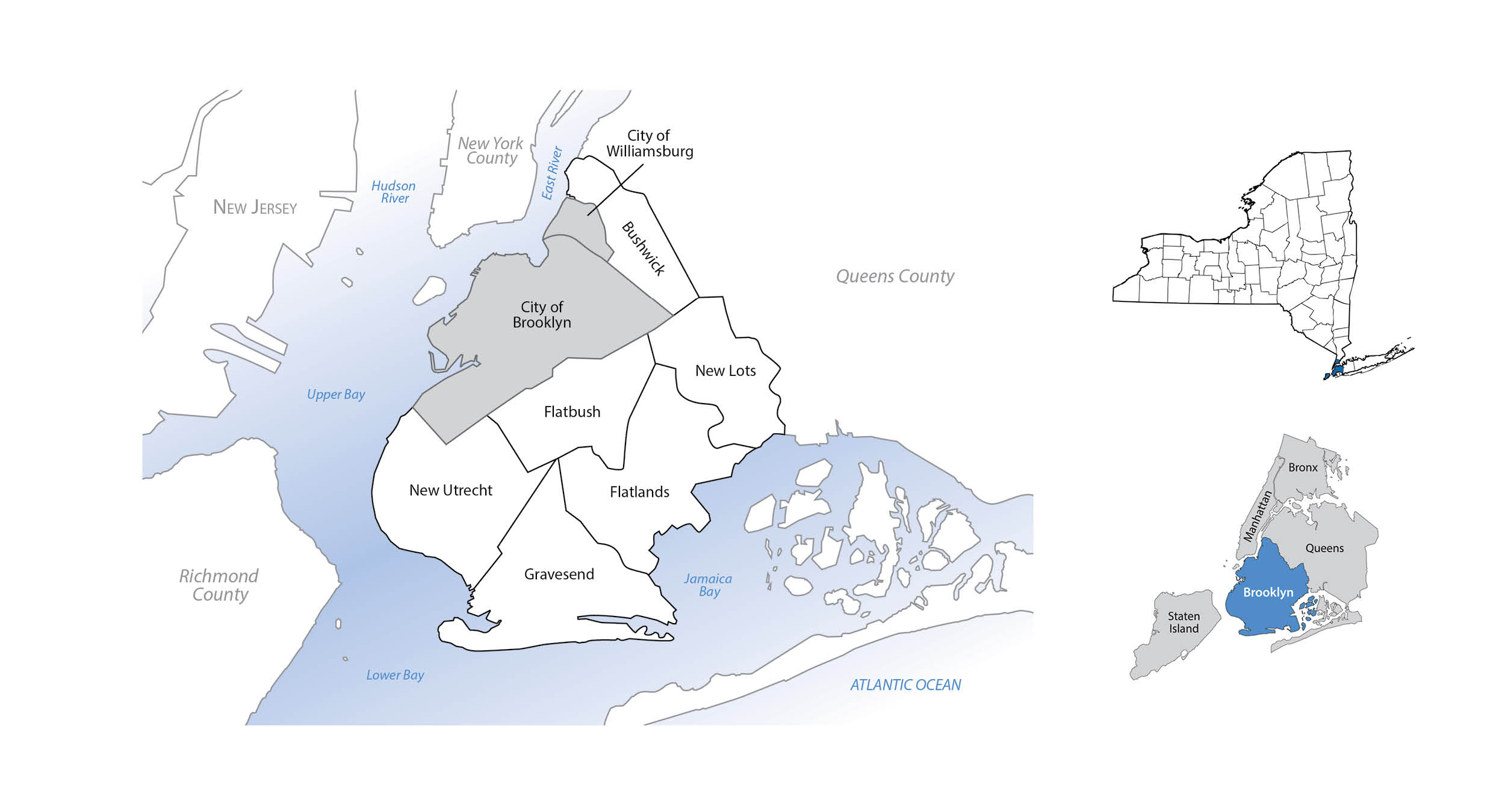 Kings County (Brooklyn) Map