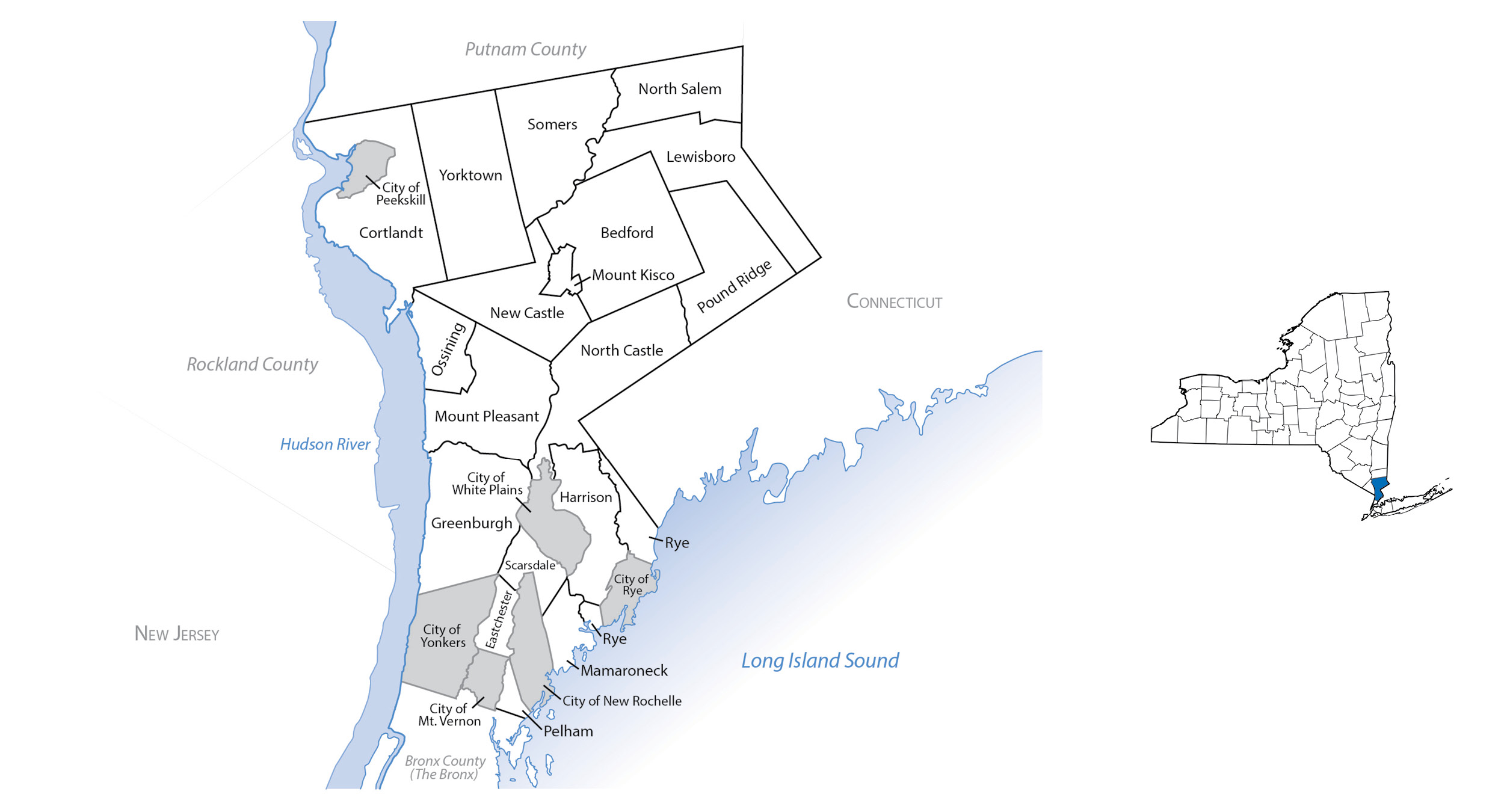 Westchester County Map